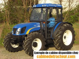 Cabine pour tracteur agricole de marque New Holland